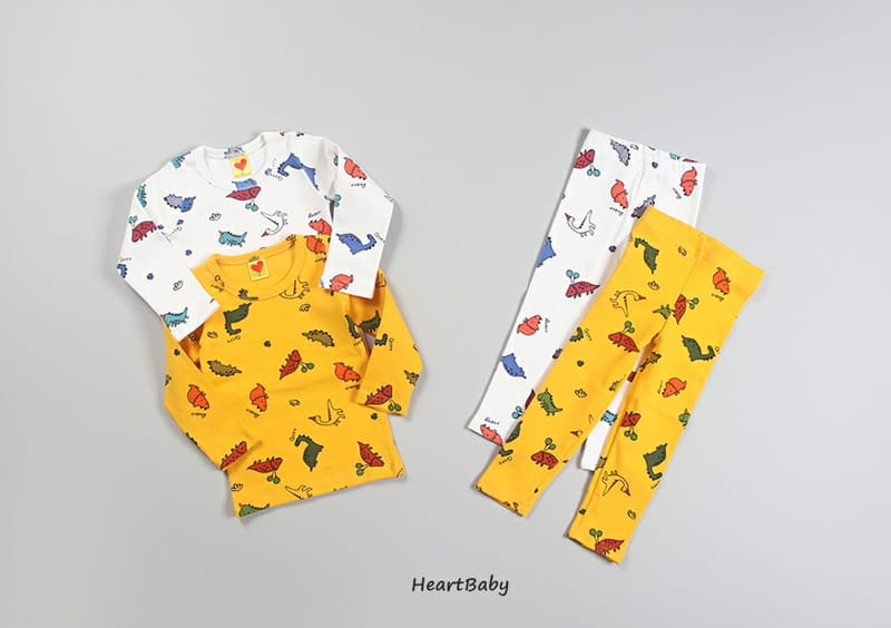 HEARTBABY - Korean Children Fashion - #Kfashion4kids - Dino Easywear