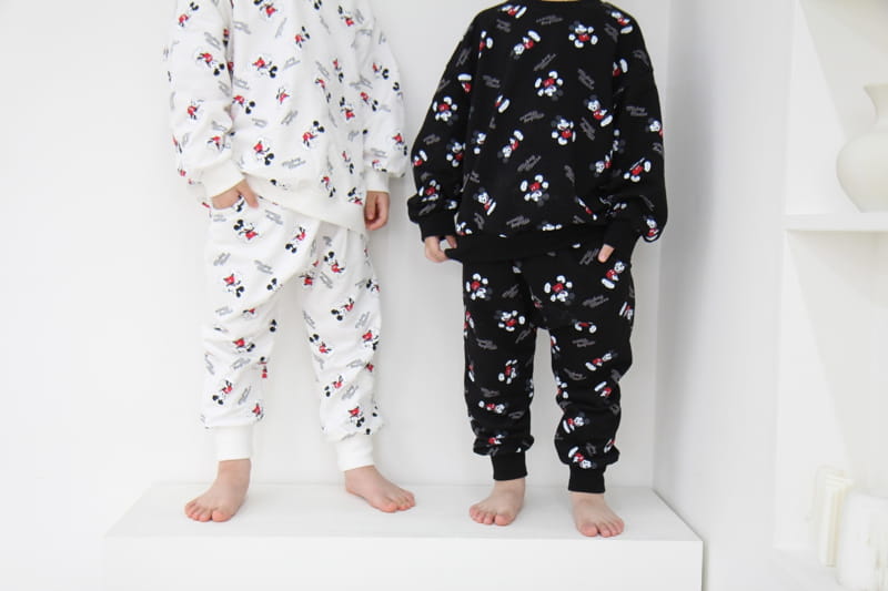HEARTBABY - Korean Children Fashion - #Kfashion4kids - Micket Pattern Top Bottom Set - 5