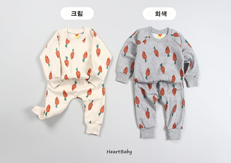 HEARTBABY - Korean Children Fashion - #Kfashion4kids - Carrot Top Bottom Set - 6