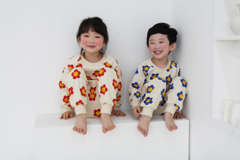 HEARTBABY - Korean Children Fashion - #Kfashion4kids - Daisy Top Bottom Set - 3