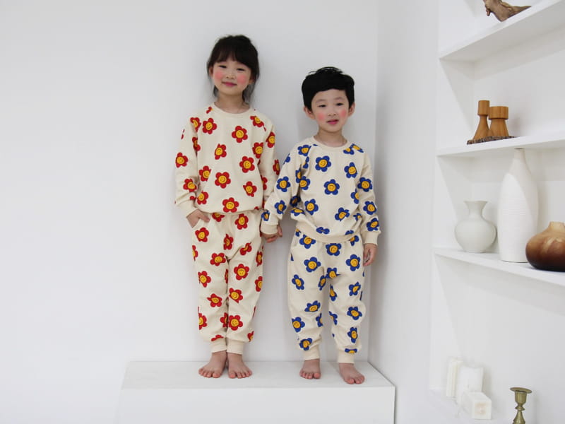 HEARTBABY - Korean Children Fashion - #Kfashion4kids - Daisy Top Bottom Set - 4