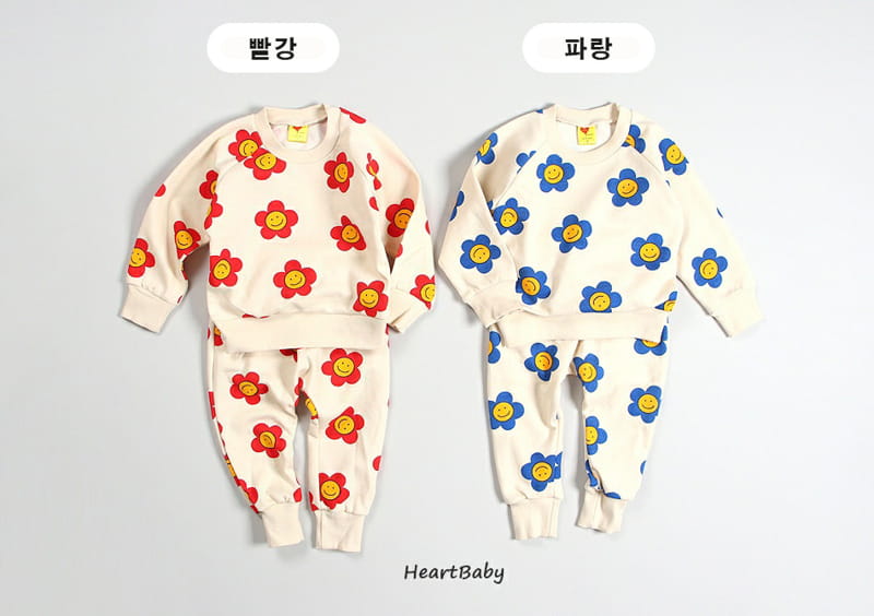 HEARTBABY - Korean Children Fashion - #Kfashion4kids - Daisy Top Bottom Set - 5