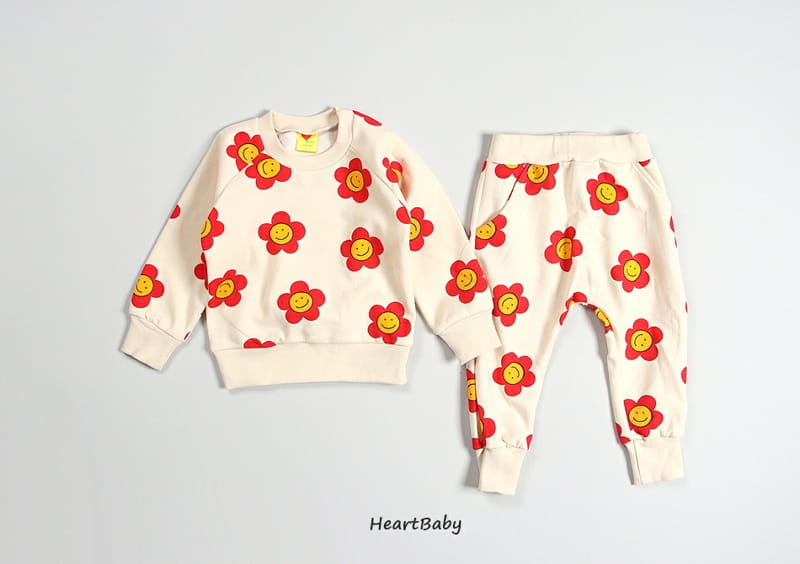 HEARTBABY - Korean Children Fashion - #Kfashion4kids - Daisy Top Bottom Set - 7