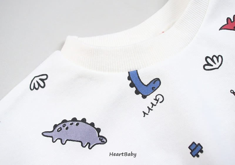 HEARTBABY - Korean Children Fashion - #Kfashion4kids - Bebe Dino Bodysuit - 10