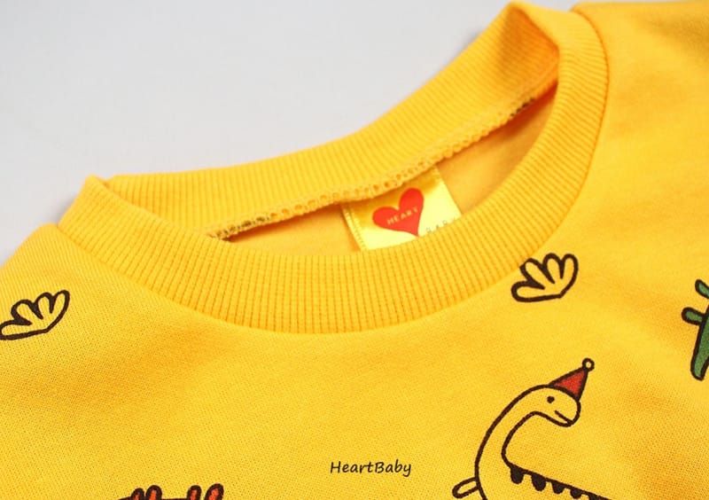 HEARTBABY - Korean Children Fashion - #Kfashion4kids - Bebe Dino Bodysuit - 5