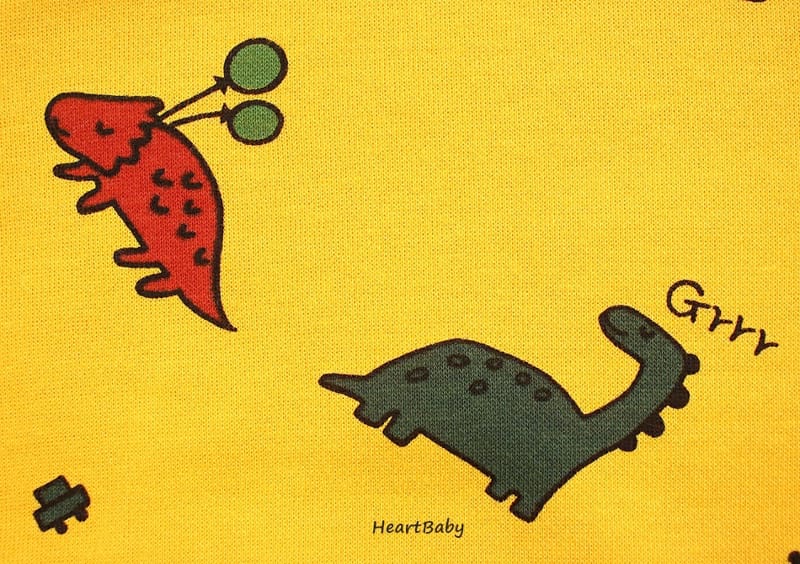 HEARTBABY - Korean Children Fashion - #Kfashion4kids - Bebe Dino Bodysuit - 6