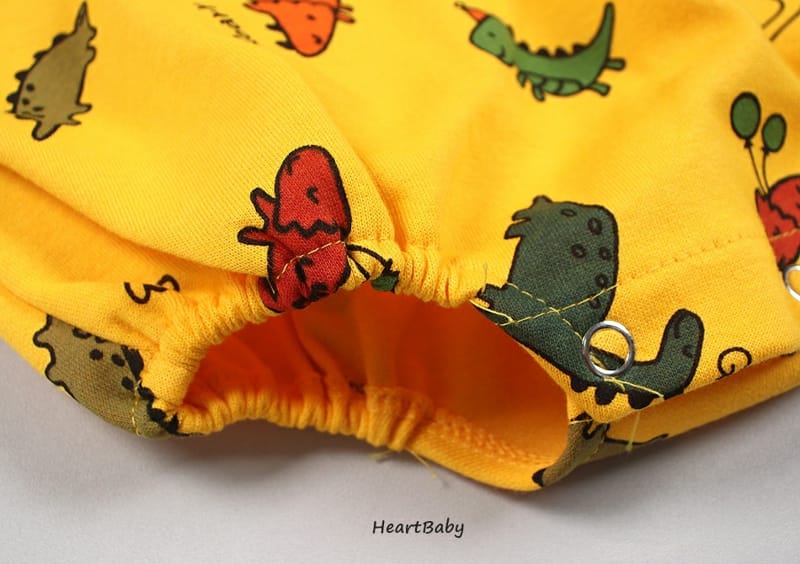 HEARTBABY - Korean Children Fashion - #Kfashion4kids - Bebe Dino Bodysuit - 7