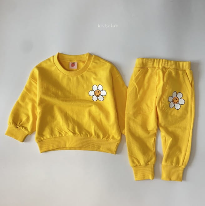 HEARTBABY - Korean Children Fashion - #Kfashion4kids - Sun Flower Top Bottom Set - 6