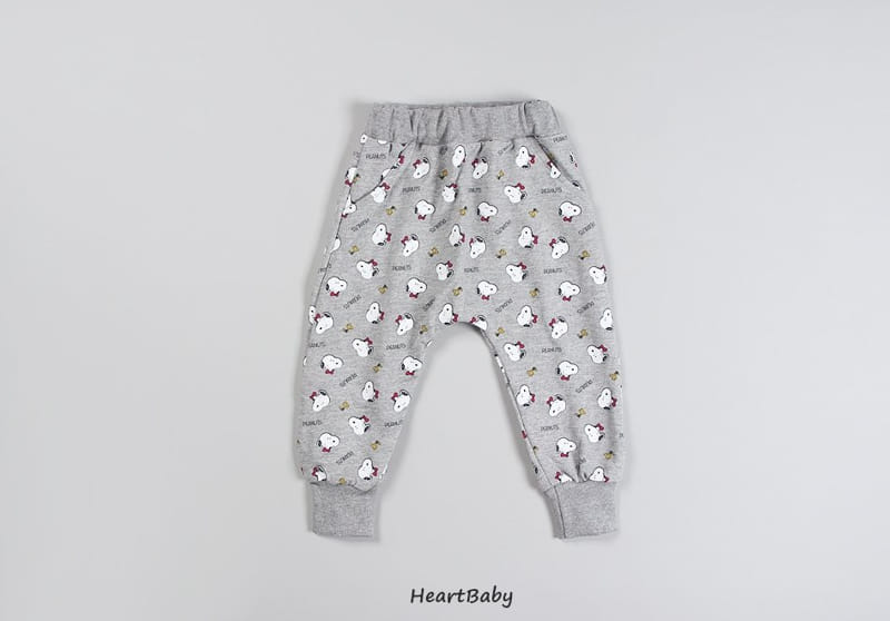 HEARTBABY - Korean Children Fashion - #Kfashion4kids - Snoophy Pattern Top Bottom Set  - 11