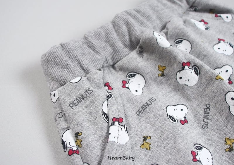 HEARTBABY - Korean Children Fashion - #Kfashion4kids - Snoophy Pattern Top Bottom Set  - 12
