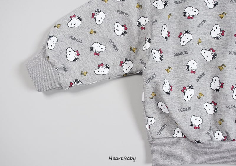 HEARTBABY - Korean Children Fashion - #Kfashion4kids - Snoophy Pattern Top Bottom Set  - 8
