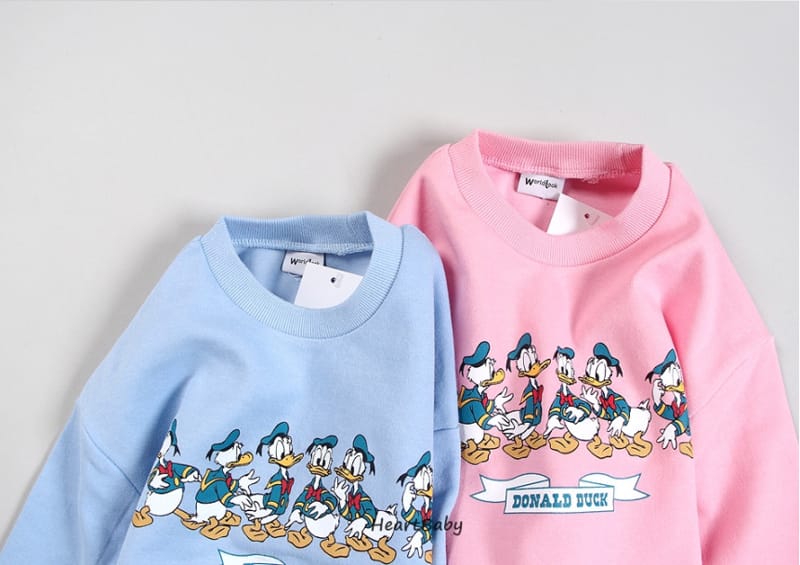 HEARTBABY - Korean Children Fashion - #Kfashion4kids - Donald Sweatshirt - 6