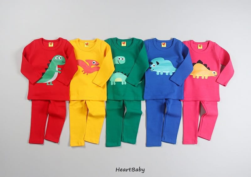 HEARTBABY - Korean Children Fashion - #Kfashion4kids - Dino Friends Easywear