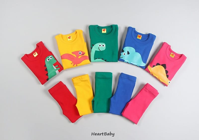 HEARTBABY - Korean Children Fashion - #Kfashion4kids - Dino Friends Easywear - 2