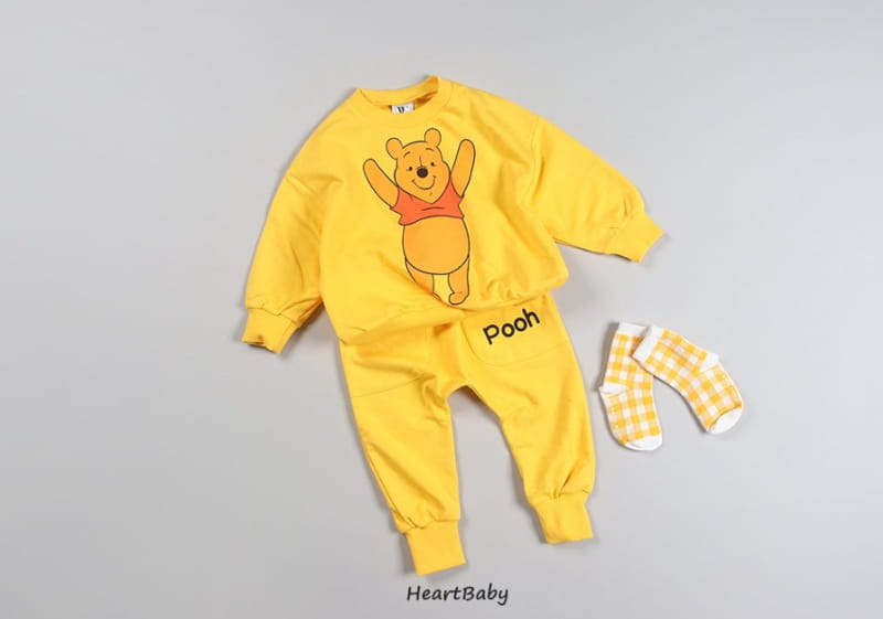 HEARTBABY - Korean Children Fashion - #Kfashion4kids - Pooh and Friends Top Bottom Set - 10
