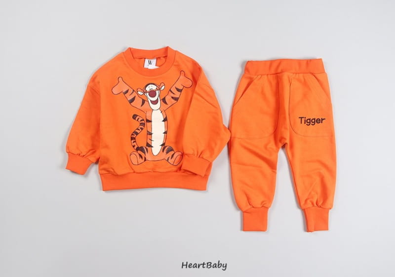 HEARTBABY - Korean Children Fashion - #Kfashion4kids - Pooh and Friends Top Bottom Set - 4