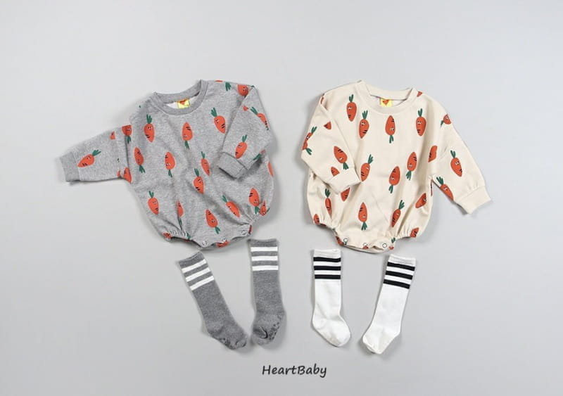 HEARTBABY - Korean Children Fashion - #Kfashion4kids - Bebe Carrot Bodysuit - 2
