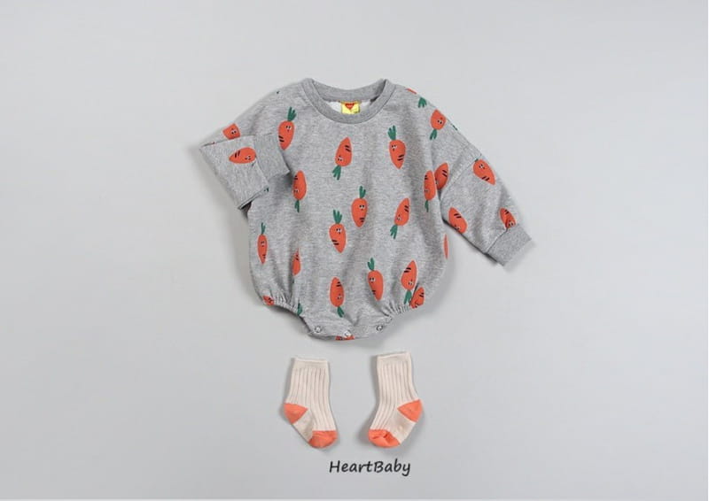 HEARTBABY - Korean Children Fashion - #Kfashion4kids - Bebe Carrot Bodysuit - 3