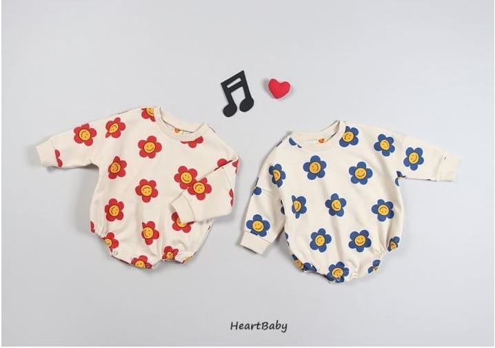 HEARTBABY - Korean Children Fashion - #Kfashion4kids - Bebe Daisy Bodysuit