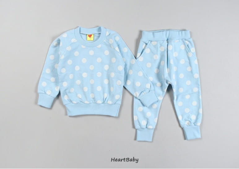HEARTBABY - Korean Children Fashion - #Kfashion4kids - Dot Top Bottom Set - 10
