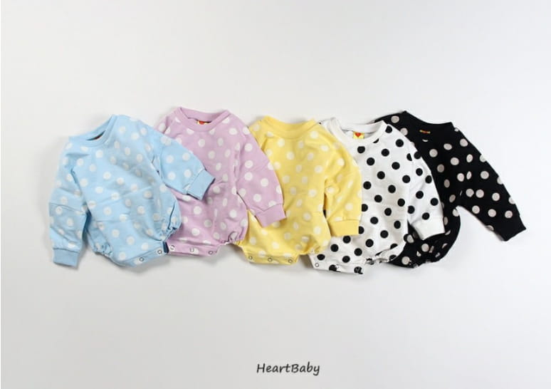 HEARTBABY - Korean Children Fashion - #Kfashion4kids - Bebe Dot Bodysuit - 2