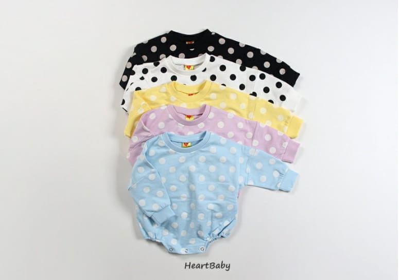 HEARTBABY - Korean Children Fashion - #Kfashion4kids - Bebe Dot Bodysuit - 3