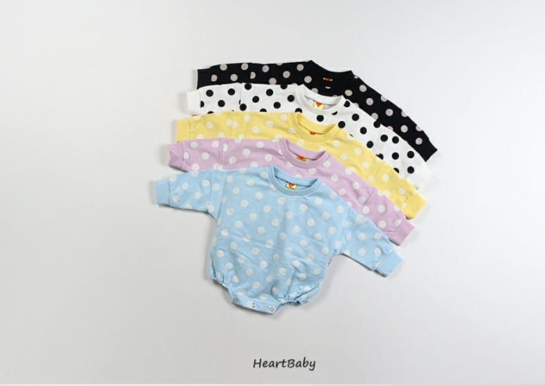 HEARTBABY - Korean Children Fashion - #Kfashion4kids - Bebe Dot Bodysuit - 4