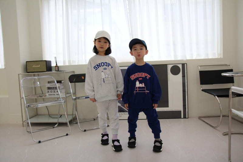 HEARTBABY - Korean Children Fashion - #Kfashion4kids - Snoophy Top Bottom Set - 6