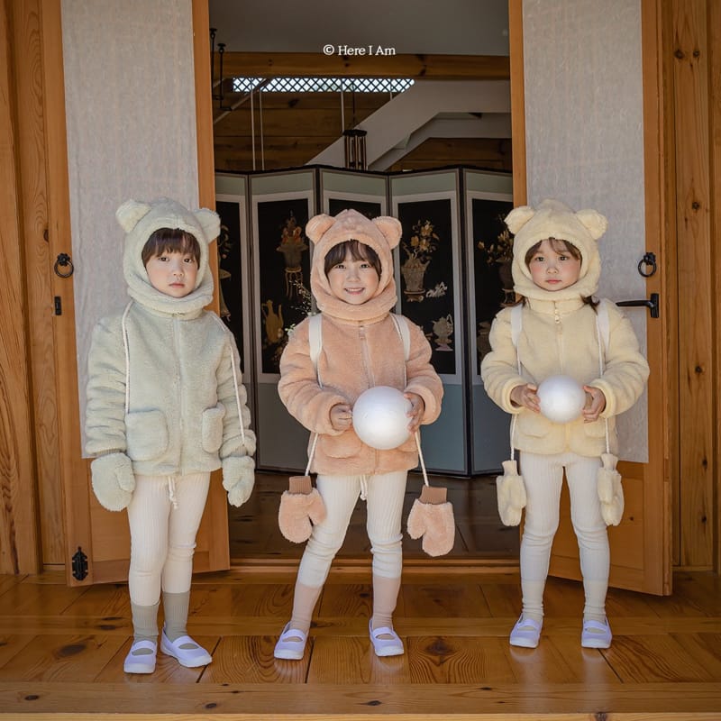 HERE I AM - Korean Children Fashion - #Kfashion4kids - Kinder Bear Hat