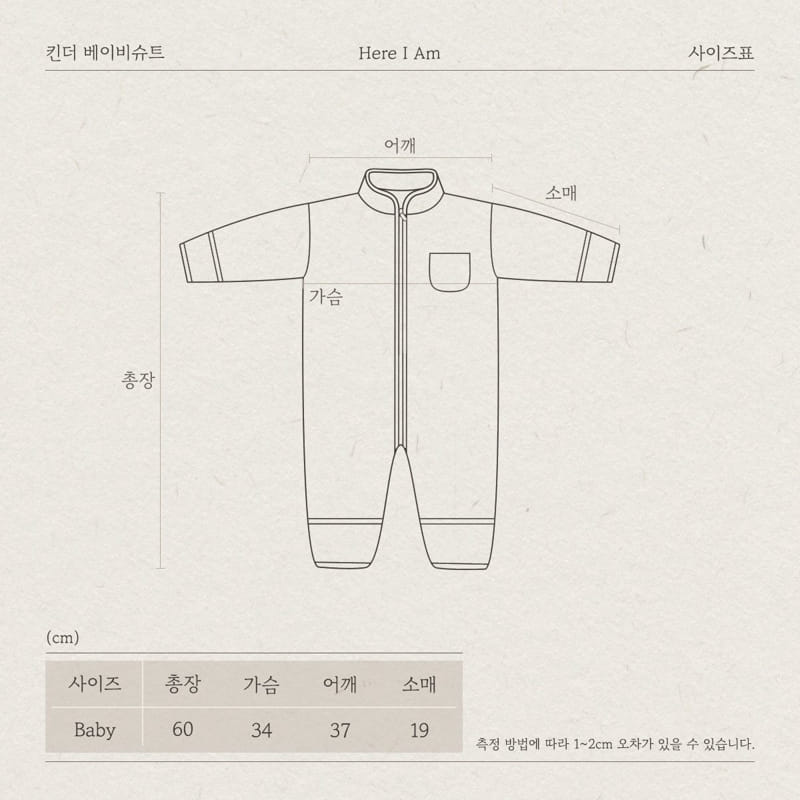 HERE I AM - Korean Children Fashion - #Kfashion4kids - Kinder Baby Bodysuit - 12