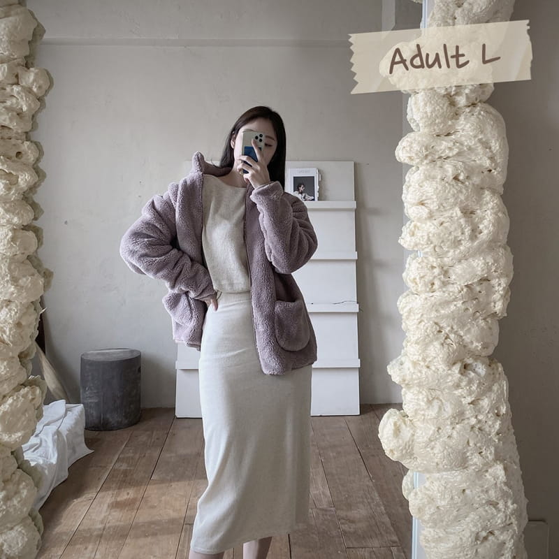 HERE I AM - Korean Children Fashion - #Kfashion4kids - Adult Kinder Fleece Jacket - 8