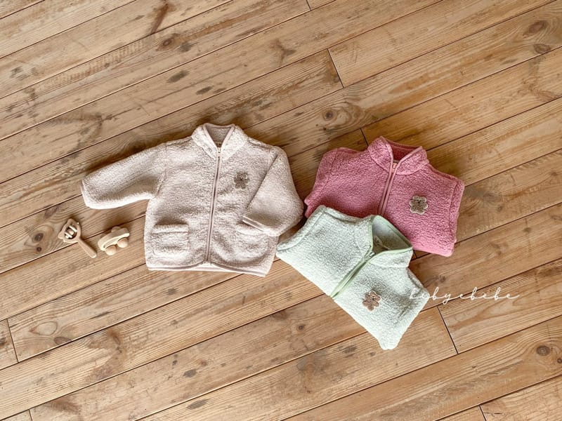 HI BYEBEBE - Korean Children Fashion - #Kfashion4kids - Arctic Baby Beat Boa Jumper