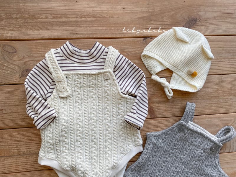 HI BYEBEBE - Korean Children Fashion - #Kfashion4kids - Honey Twist Knit Bodysuit