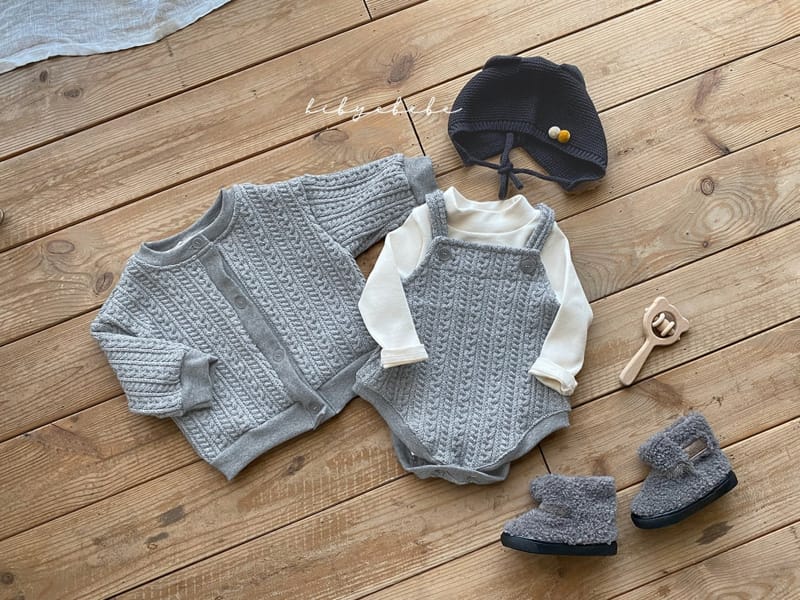 HI BYEBEBE - Korean Children Fashion - #Kfashion4kids - Honey Twist Knit Bodysuit - 3