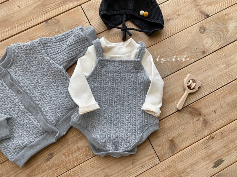 HI BYEBEBE - Korean Children Fashion - #Kfashion4kids - Honey Twist Knit Bodysuit - 4