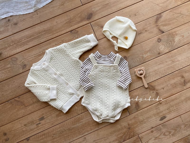 HI BYEBEBE - Korean Children Fashion - #Kfashion4kids - Honey Twist Knit Bodysuit - 8