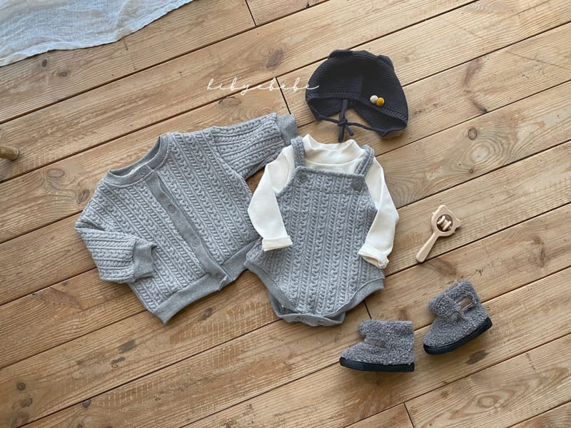 HI BYEBEBE - Korean Children Fashion - #Kfashion4kids - Honey Twist Knit Bodysuit - 9