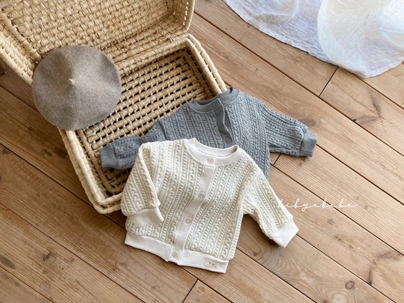 HI BYEBEBE - Korean Children Fashion - #Kfashion4kids - Honey Twist Knit Cardigan