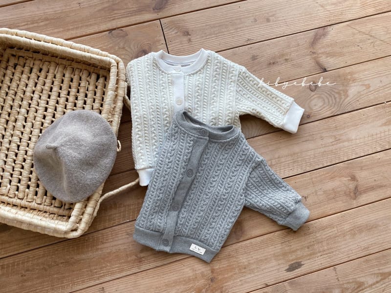HI BYEBEBE - Korean Children Fashion - #Kfashion4kids - Honey Twist Knit Cardigan - 10