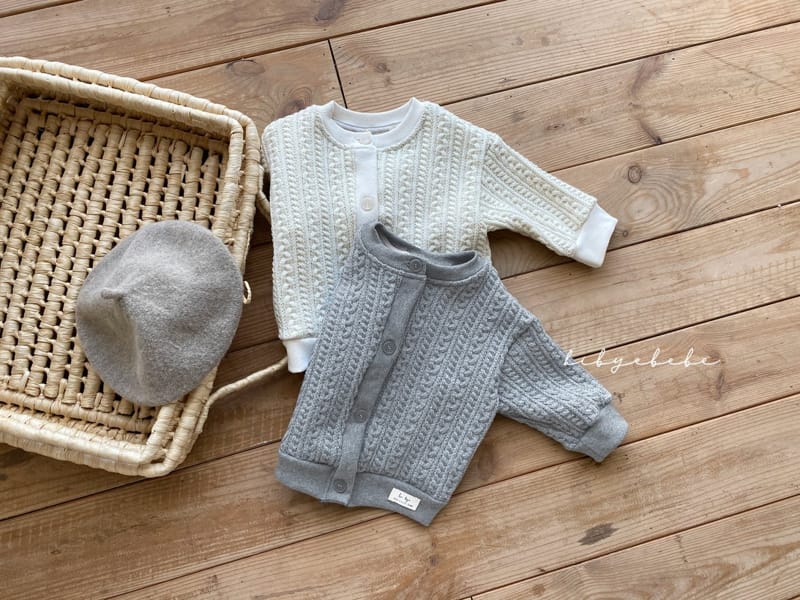 HI BYEBEBE - Korean Children Fashion - #Kfashion4kids - Honey Twist Knit Cardigan - 2