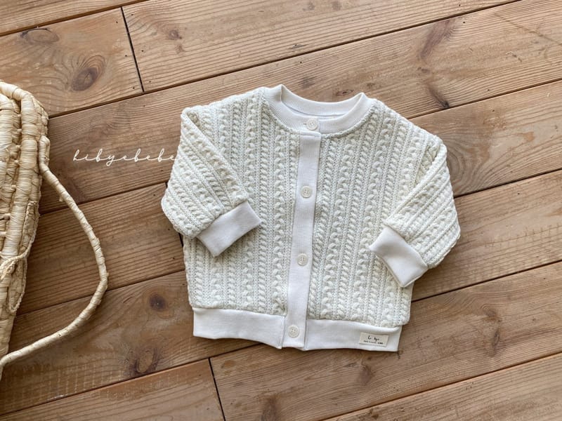HI BYEBEBE - Korean Children Fashion - #Kfashion4kids - Honey Twist Knit Cardigan - 3