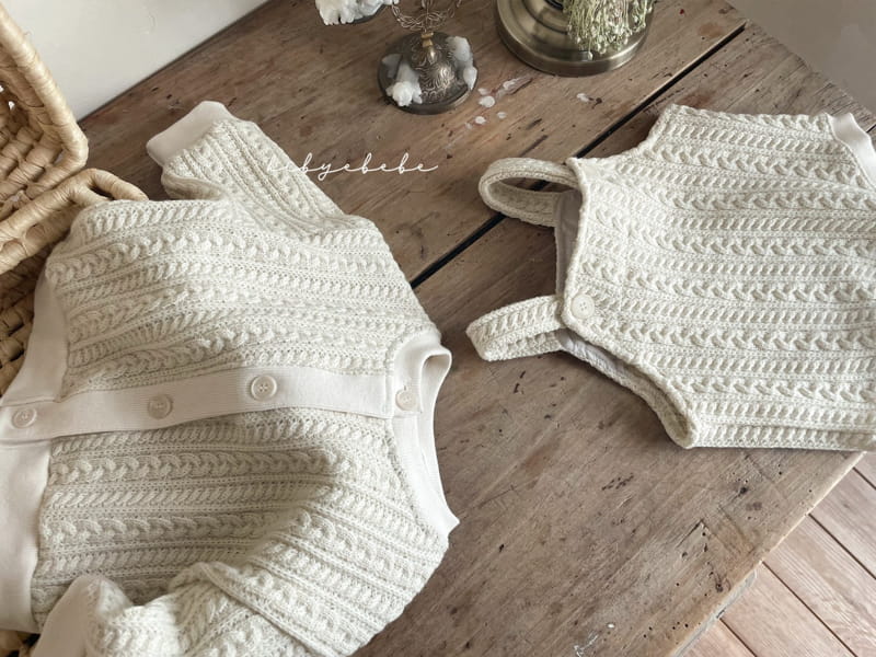 HI BYEBEBE - Korean Children Fashion - #Kfashion4kids - Honey Twist Knit Cardigan - 8