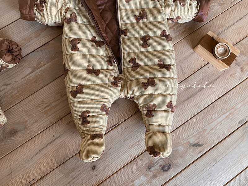 HI BYEBEBE - Korean Children Fashion - #Kfashion4kids - Check Teddy Padding Bodysuit - 10