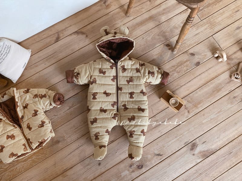 HI BYEBEBE - Korean Children Fashion - #Kfashion4kids - Check Teddy Padding Bodysuit - 8