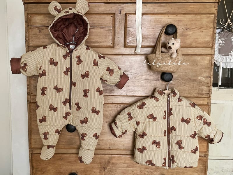 HI BYEBEBE - Korean Children Fashion - #Kfashion4kids - Check Teddy Padding Jumper - 12