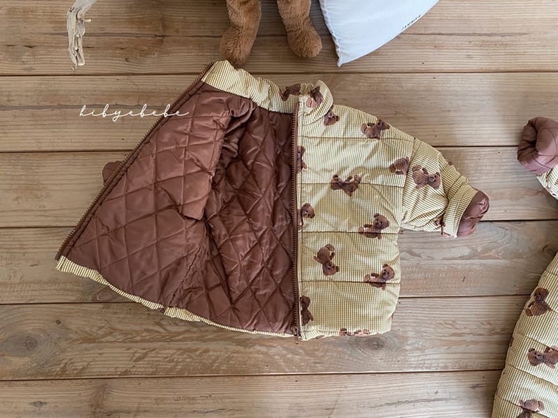 HI BYEBEBE - Korean Children Fashion - #Kfashion4kids - Check Teddy Padding Jumper - 4