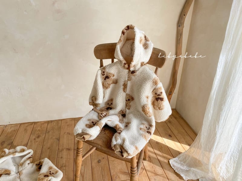 HI BYEBEBE - Korean Children Fashion - #Kfashion4kids - Bear Dumble Bodysuit - 3