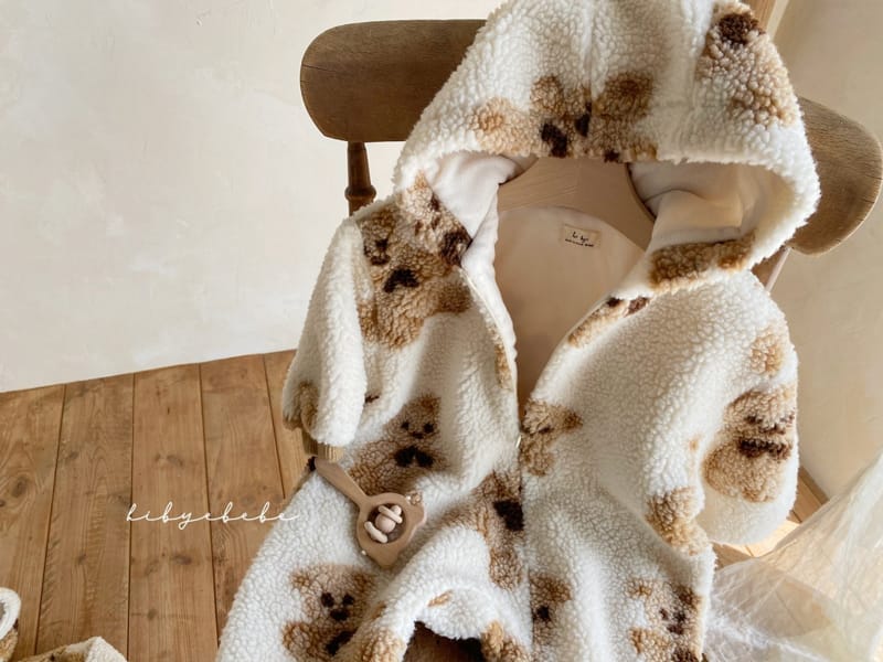 HI BYEBEBE - Korean Children Fashion - #Kfashion4kids - Bear Dumble Bodysuit - 4