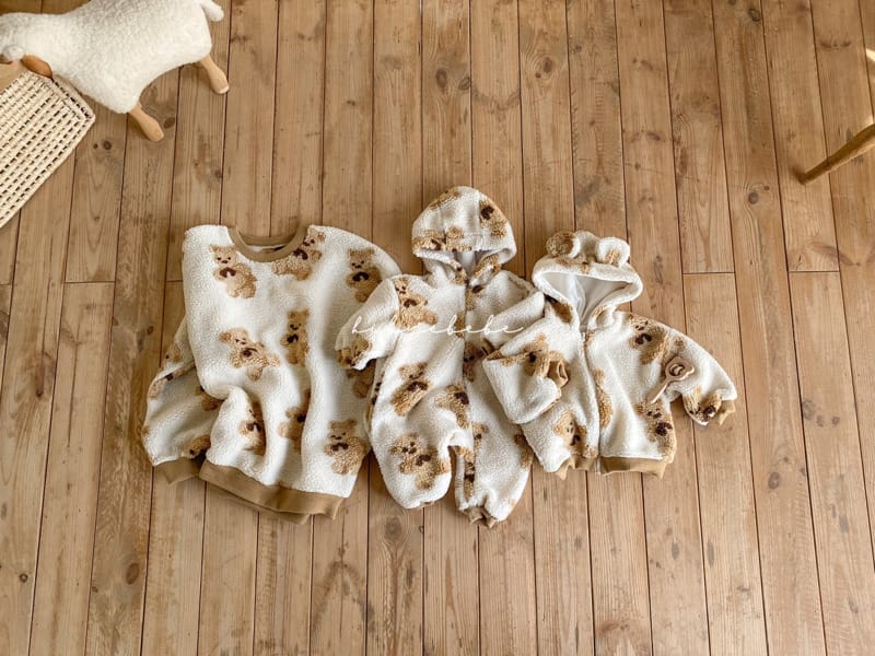 HI BYEBEBE - Korean Children Fashion - #Kfashion4kids - Bear Dumble Hoody Jacket - 3