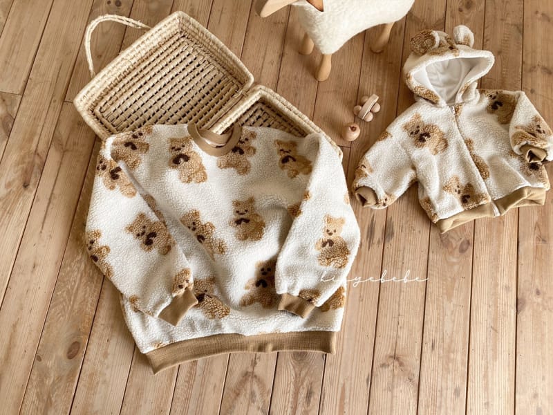 HI BYEBEBE - Korean Children Fashion - #Kfashion4kids - Bear Dumble Hoody Jacket - 9